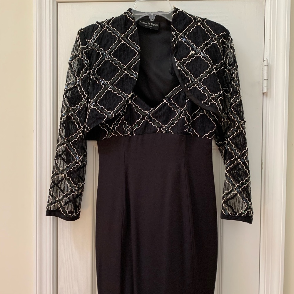 Women’s cocktail dress with bolero jacket